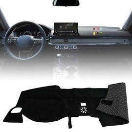 MOHANO Interior Dashboard Cover Custom Compatible with Honda Civic 2022-2023, Dash Cover Mat Nonslip Fit for Honda Civic 2022 2023 Dash Mat Protector Sunshade No Glare-Black