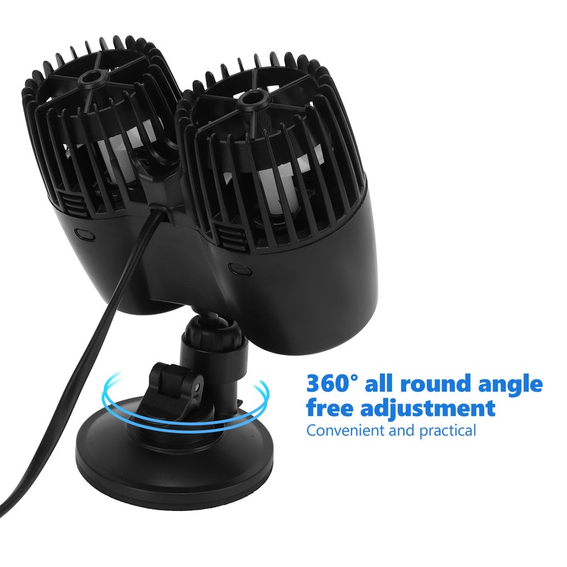 Aquarium Wavemaker Pump 360° Adjustable Reversal Free Fish Tank Circulation