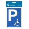 Pubblimania Disabled Parking No Parking Aluminium Sign Outdoor Durable Metal