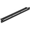 Navepoint 24-Port Cat5/Cat5e/Cat6 Ethernet Patch Panel for 19-Inch Wallmount Or