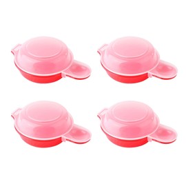 4 PCS Microwave Egg Cooker, Mini Egg Poacher Cooker, Quick and Simple Omelette Maker for Egg Sandwich, Egg Hamburg