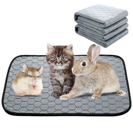 Reusable dog mat with a soft four-layer design, water resistant and non-slip – interior, suitable for small, medium and large dogs, cats and rabbits (35 x 50 cm (2 pieces))