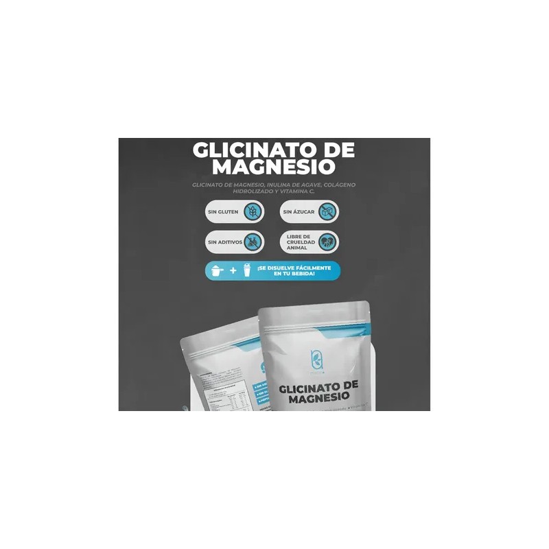 Naíma Glicinato Magnesio Polvo Sabor Frambuesa Limón 300g Gluten Vegano