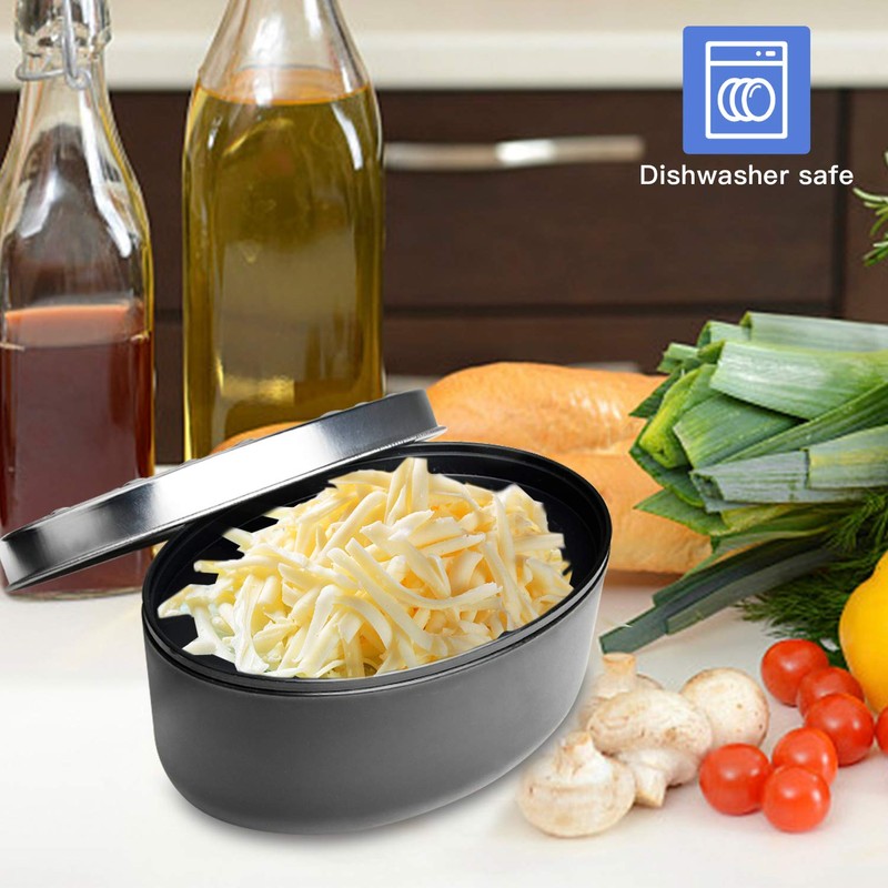 Akamino Cheese Grater, Grater Lemon with Food Storage Container &