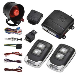 Style 11 Car Central Lock Universal Auto Remote Central Kit Vehicle Door Lock with Shock Sensor + Contorl Box + 2 Replacement Remote Contorl for Car Central Door Lock