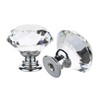 Nicunom 30 Pack Cabinet Knobs Crystal, 30 mm Glass Drawer