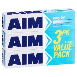 Aim Toothpaste Minty Gel 90g X 3