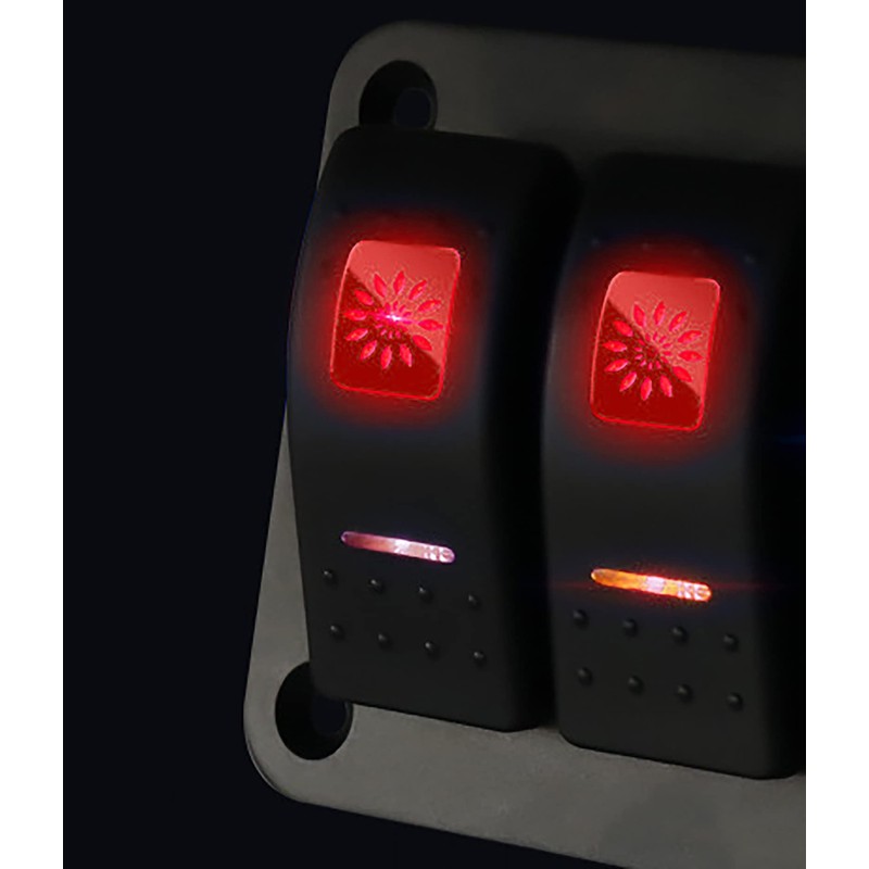 WANGCL Aluminum- 12v/24v Control Panel 2 Position ON/OFF Toggle Switch