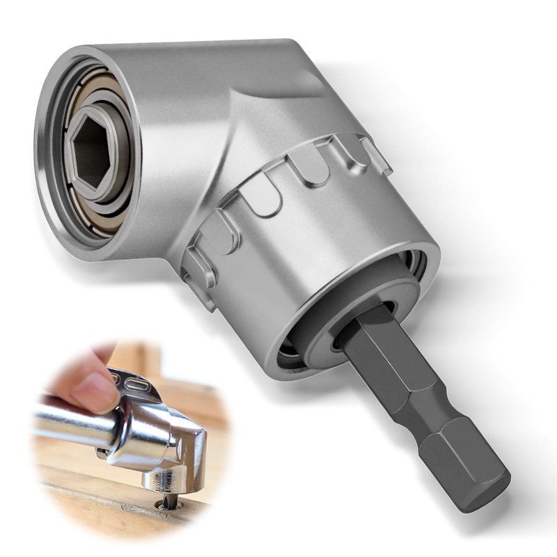 105° Right Angle Drill Attachment, 1/4-inch Hex Shank Right Angled