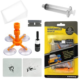 Vanwoke Auto Windschutzscheiben Reparaturset Werkzeug, Glas Reparatur Flüssigkeit, Hochwertiges Auto Windshield Repair Kit für PKW Chip und Crack, für Risse,Sternförmige Risse,Lange Risse