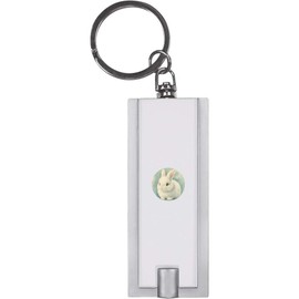 Azeeda 'Cute White Bunny' Keyring LED Torch (KT00042460)