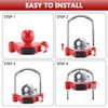 Cenipar Trailer Hitch Lock Universal with Combination Lock, Heavy-Duty Steel