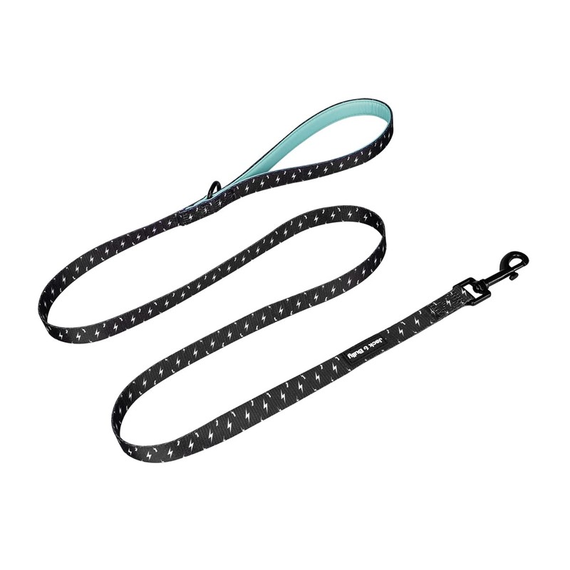 Jack & Bully Dog Leash, Lightning Pattern, 5ft Leash, Soft