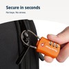 2-Pack TSA Approved Travel Combination Cable Luggage Locks for Suitcases