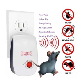 Ameribox Ultrasonic Pest Insect Rodent Repeller Electronic Plug-In Mice Rat Cockroach Bug - 6X Pack