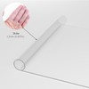 Desk Pad, Transparent PVC Desk Pad, Waterproof Non-Slip Table Mat,
