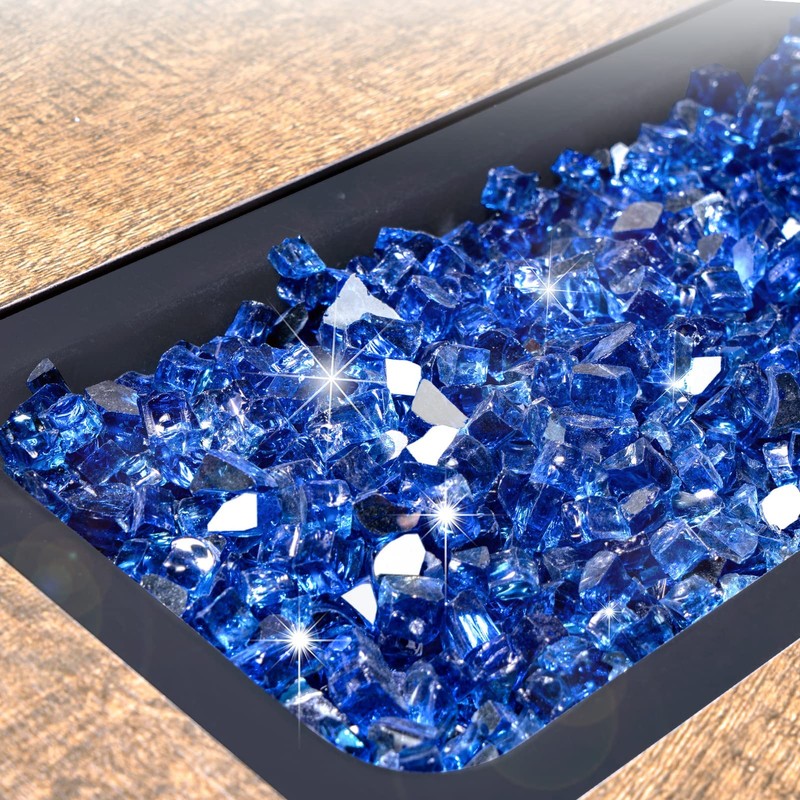 GASPRO 10 lbs Fire Glass for Propane Fire Pit, 1/2-Inch