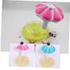 LABRIMP 3 Pack PVC Floating Drink Coasters Inflatable Coasters for