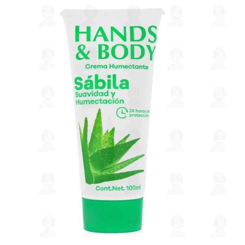 Crema Corporal Hands & Body Humectante con Sábila, 100 ml.