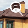 2 Pcs Gutter Valley Splash Guards Downspout Diverter Roof Rain