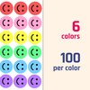 600 Pieces, 1 inch - Smiling Happy Smile Face Stickers