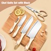Kitchen Knife Set, 6-Piece Professional Chef Knife Set with Block,