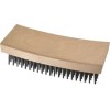 PRO SOURCE Utility Scratch Brush: 6-3/4" Long Wood Block, 1-3/16"