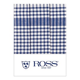 Ross Cotton Gingham Blue Tea Towels 50 x 70 cm