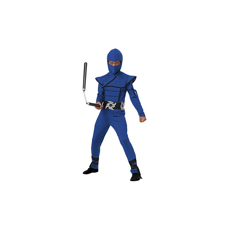 Child Blue Stealth Ninja Costume Large