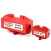 POFET Red Plug Lockout Tagout 65x65x118mm/2.5x2.5x4.6inch inch Plug Lockout Device