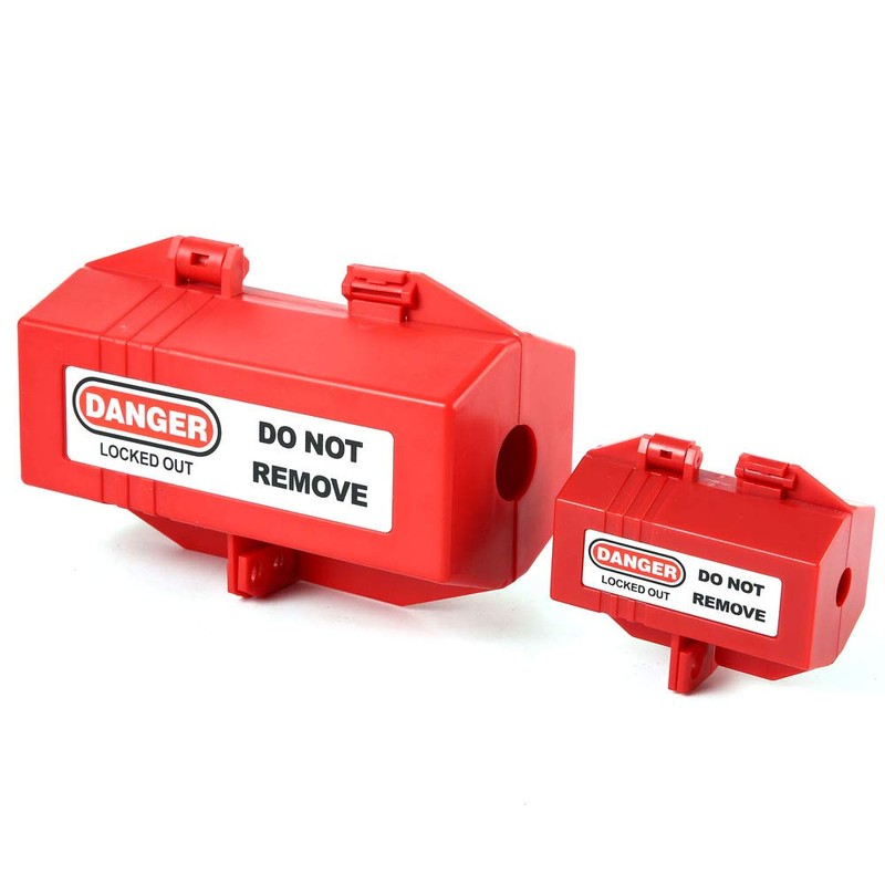 POFET Red Plug Lockout Tagout 65x65x118mm/2.5x2.5x4.6inch inch Plug Lockout Device