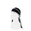 Durag with White Border Silky Velvet Durag Premium Quality Durags