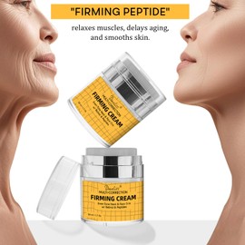 Neck Firming Cream Tighten & Lift Advanced Neck Cream Face Moisturising with Retinol, Collagen & Hyaluronic Acid, Smoothing Aging, Improves Crepey Skin & Vertical Lines 1.7 Oz