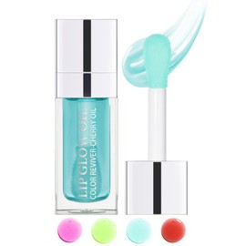 Tinted Moisturizing Lip Glow Oil,Hydrating Plumping Lip Gloss Lip Care Clear Toot Lip Oil for Dry Lip,Glow Reviver Lip Oil,Shine Lip Tint Stain Lip Care Product,Christmas Makeup Gift for Women-#017