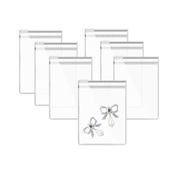 Hysgscwd 100PCS Small Plastic Zip Clear Bags, Resealable Mini Storage Bags, Transparent Poly Bag, Ziplock PVC Pouch, Self Seal Jewelry for Storing Bracelets, Rings, Earrings, Gift, Candy, Screws