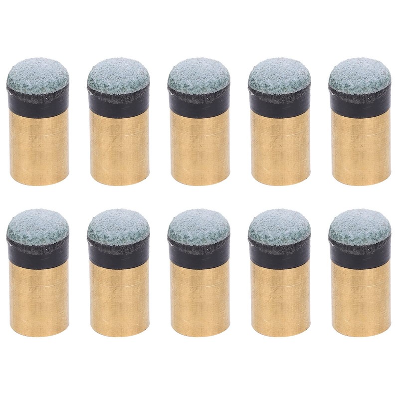 Ejoyous Pool Cue Tips, 10 mm, 10 Pieces, Snooker Cue