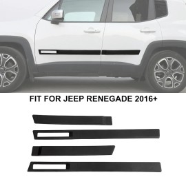 SHINEKA Car Body Side Door Molding Trim Styling Protector Cover For Jeep Renegade 2016+