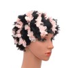 Medifier Lace Vintage Swim Cap Floral Petal Retro Style Bathing