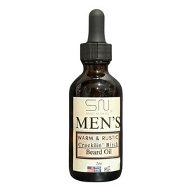 Seoul Naturals Men's Beard Oil, Warm and Rustic Cracklin Birch Scent, k beauty, 2 oz