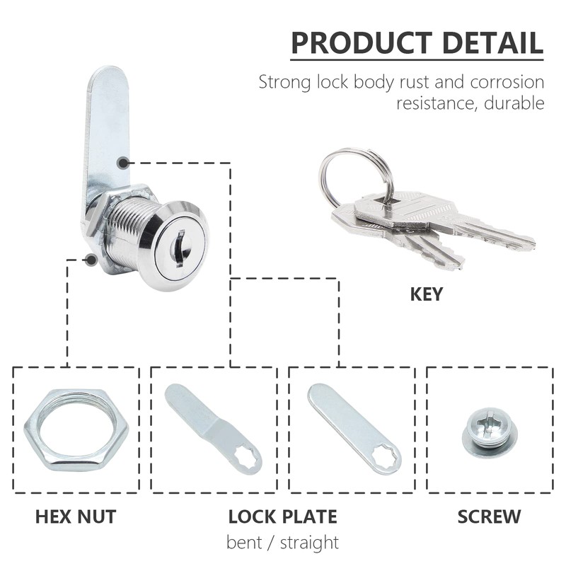 Uenhoy 6 Pack Cam Locks Keyed Alike, 1" (25mm) Cam