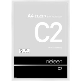 Nielsen C2 Glossy White A4/ 21 x 29.7 cm, Aluminium Picture Frame