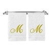 Monogrammed Washcloth Towel, Personalized Gift, 13x13 Inches - Set of