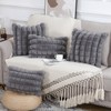 Madizz Faux Wool Grey Cushion Covers 20x20 inch, 50x50 cm,