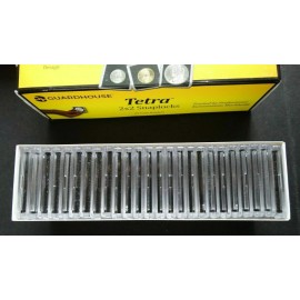 Guardhouse 25 Guardhouse 2x2 Tetra Snaplocks Silver Round 39mm Coin Capsules Holders