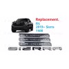 GMC 4PCS Gloss black Door Rear Elevation Sierra Emblems Badge