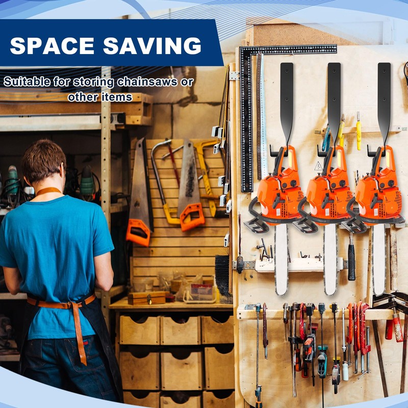 Blulu 8 Pack Chainsaw Hanger Weed Eater Hangers for Garage