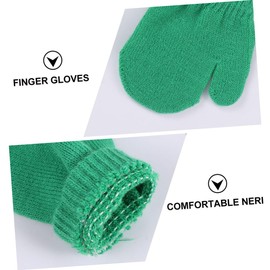 minkissy 12 Pairs Acrylic Winter Mittens Monochrome Knitted Gloves for Boys and Easy to Clean and Durable Warmth Retention for Cold Weather