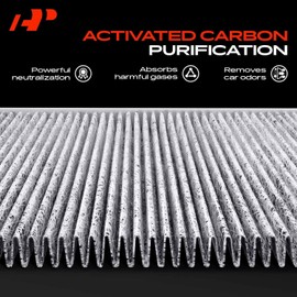 A-Premium Filtro de Aire de Cabina con Carbón Activado Compatible con Hyundai Elantra 2017-2020, Accent 2018-2022, Elantra GT 2018-2020 & Kia Forte 2019-2023, Forte5, Rio 2018-2023 - Reemplaza # 97133