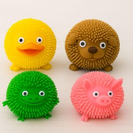 Farm Fresh Wee Critter Squishy Toys – Sensory Stress Relief Fidget Toy for Girls and Boys-Fun Party Favors – 4 Pack Includes Pig, Chick, Hedgehog & Frog