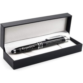 Traveler's Prayer Engraved Gift Pen - 3-in-1 Multi-function Pen with Flashlight, Writing Tip, and Stylus - Travel Gifts Accessories for Business Travelers, Truck Drivers, Pilots, Flight Attendants